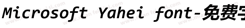 Microsoft Yahei font字体转换